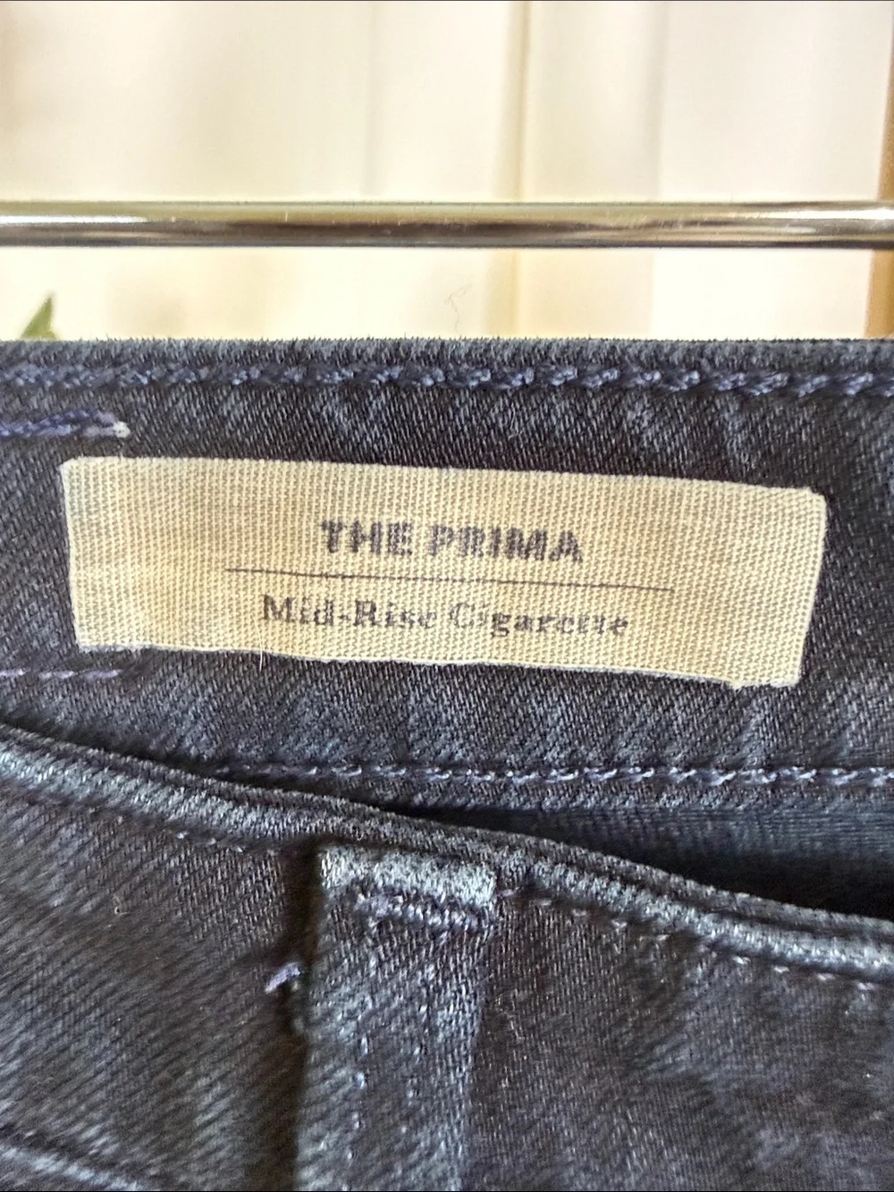 AG Contour 360 The Prima Mid Rise Cigarette Jeans in Deep Navy Sz 26 (B7)